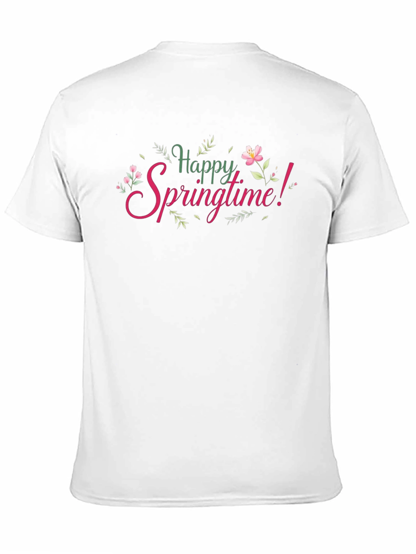 Happy Springtime Graphic Tee - Black