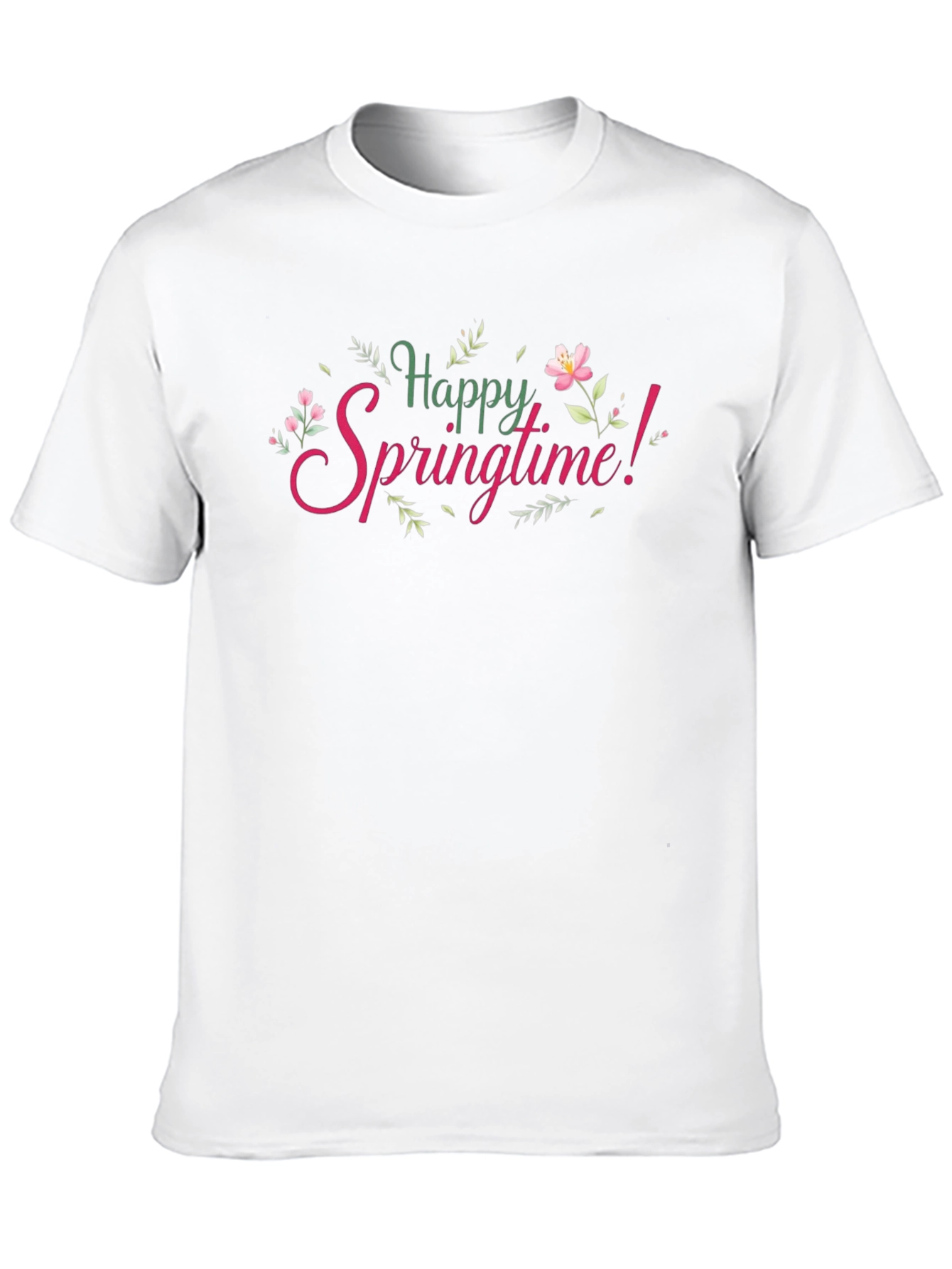 Happy Springtime Graphic Tee - Black