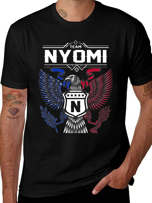 Team Nyomi Graphic T-Shirt - Patriotic Eagle Design