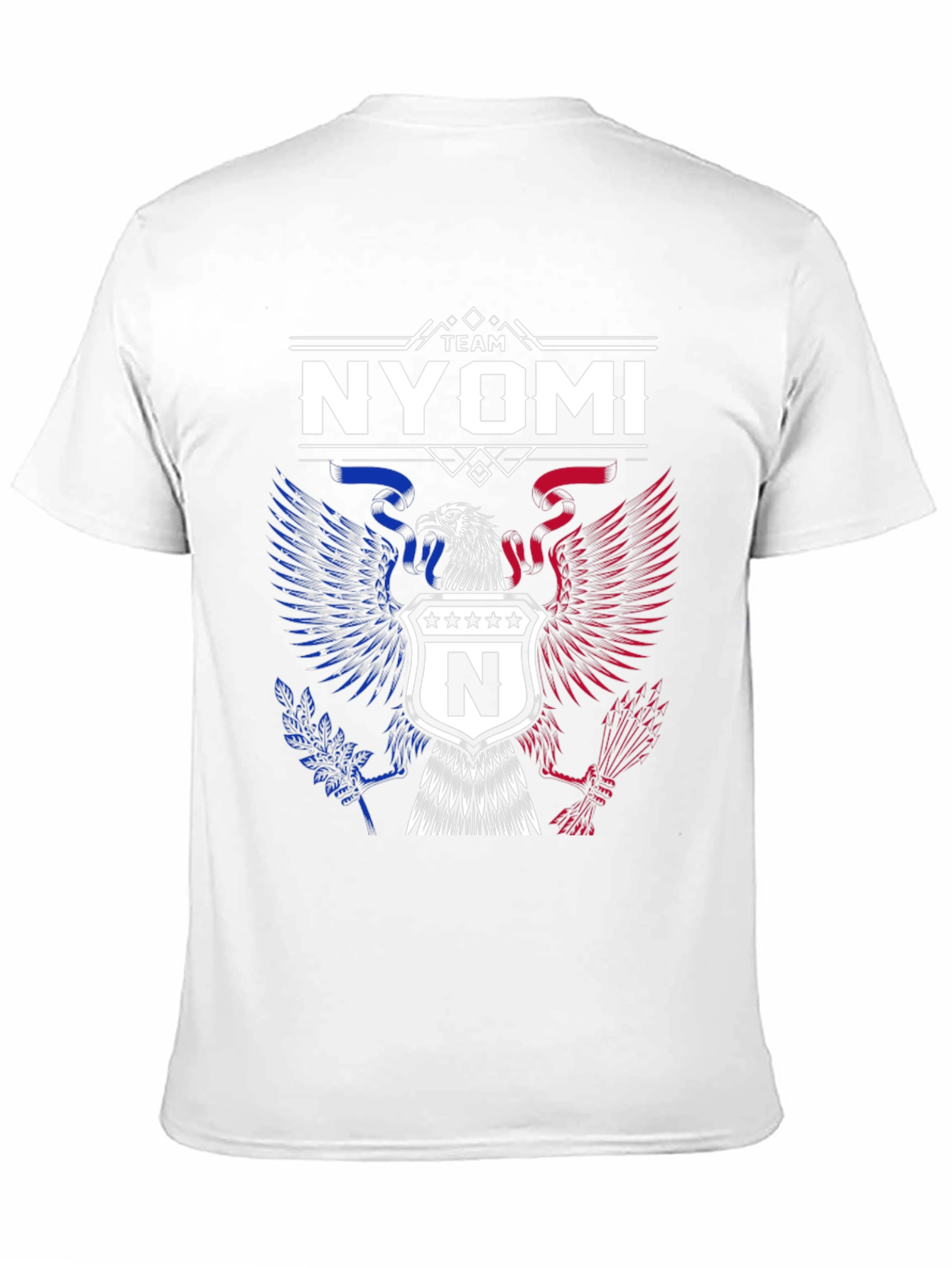 Team Nyomi Graphic T-Shirt - Patriotic Eagle Design