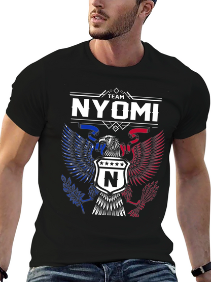 Team Nyomi Graphic T-Shirt - Patriotic Eagle Design