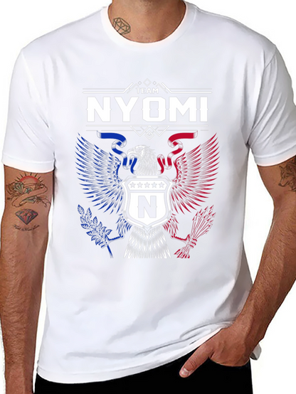 Team Nyomi Graphic T-Shirt - Patriotic Eagle Design