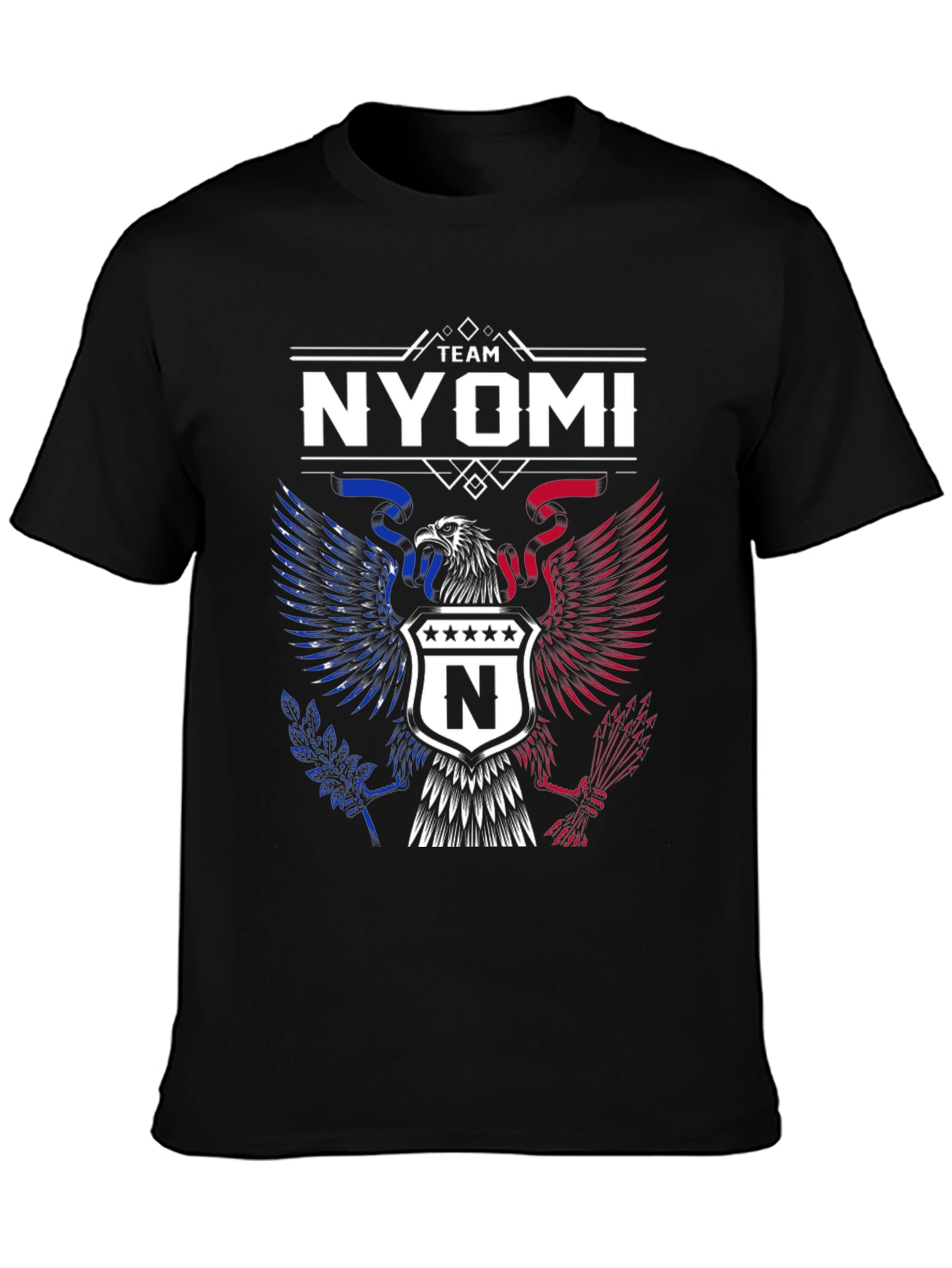 Team Nyomi Graphic T-Shirt - Patriotic Eagle Design