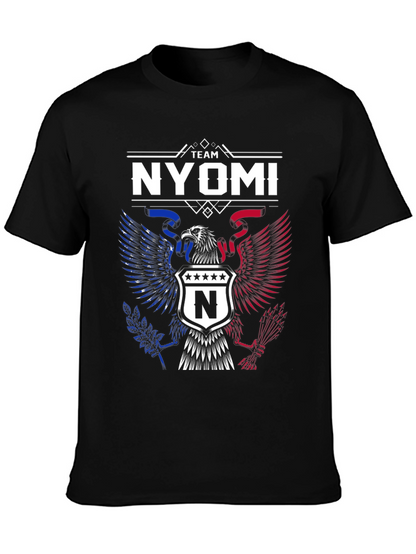 Team Nyomi Graphic T-Shirt - Patriotic Eagle Design