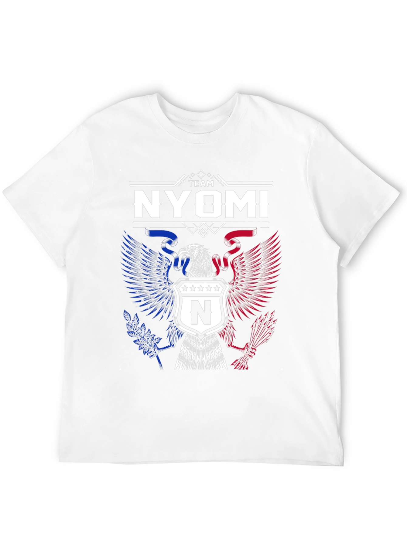 Team Nyomi Graphic T-Shirt - Patriotic Eagle Design