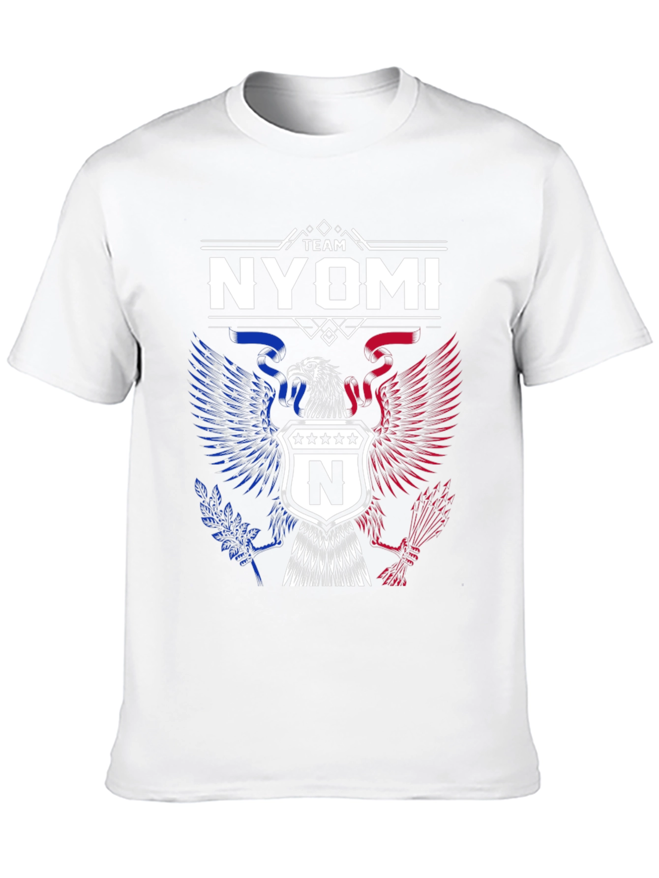 Team Nyomi Graphic T-Shirt - Patriotic Eagle Design