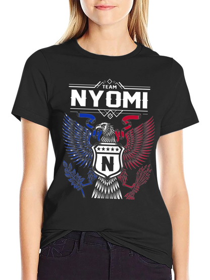 Team Nyomi Graphic T-Shirt - Patriotic Eagle Design