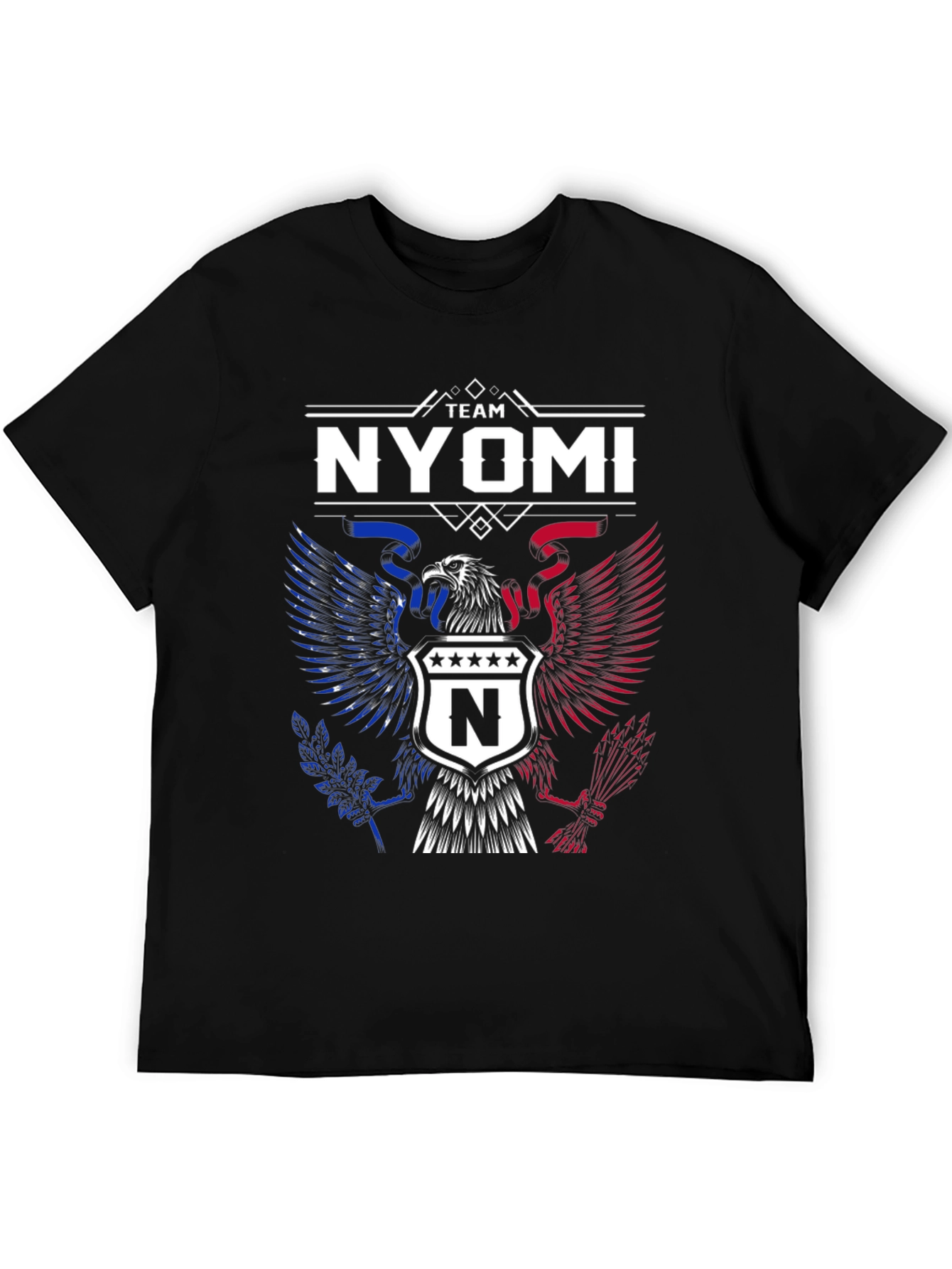 Team Nyomi Graphic T-Shirt - Patriotic Eagle Design