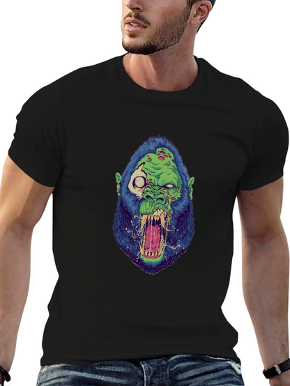 Zombie Gorilla Graphic Tee - Black