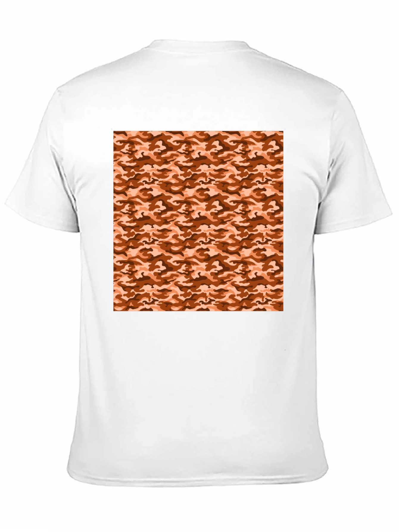 Black Tee with Camouflage Print